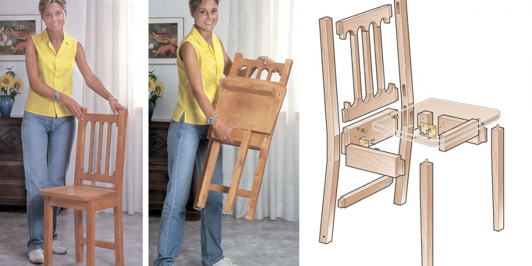 Come costruire una sedia pieghevole in legno massello